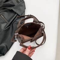 Brown Trendy Shirt-Inspired PU Shoulder Bag | Stylish Handbag with Unique Design thumbnail