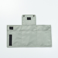 Grey Water-Resistant Nylon Crossbody Phone Bag – Compact Travel Wallet & Card Holder for Men and Women(Mobile phones and cards are shooting props, not thumbnail