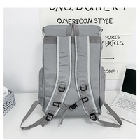 Black Trendy Street Style Backpack - Large Capacity for Hiking, Students & Everyday Use thumbnail