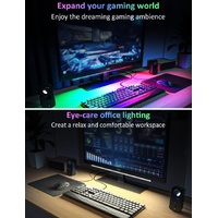 2 Pcs RGB LED Gaming Light Bar - Dual Color Temperature & Adjustable RGB Effects, USB-Powered Backlight for Monitors, Remote & Button Control, 30cm Li thumbnail