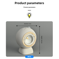 2 Pcs White Rechargeable Magnetic USB Table Lamp & Wall Light - 3000K/4000K/6000K Adjustable Brightness with Anti-Glare Design thumbnail