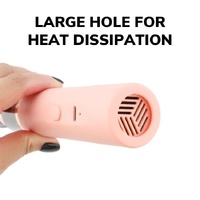 Pink Mini Portable Wireless Dust Vacuum Cleaner, Powerful and Long-Lasting Handheld Vacuum for Makeup Tables, Powder, and Dust thumbnail