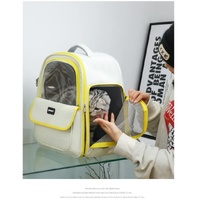 Gray Pet Carrier Backpack - Space Capsule Design for Cats & Small Dogs thumbnail