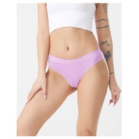 4 pcs Women's Sexy Low-Waist Cotton Thong Underwear, Size M thumbnail