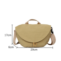 Off white Trendy Crescent Crossbody Bag - Unique Design Shoulder Bag 29x6x17cm thumbnail