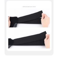 Size L 1 Pair Black Compression Calf Sleeves for Sports - Adjustable Support for Running, Soccer, Hiking & More thumbnail