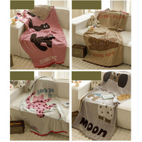 Pink Cat Pattern Soft and Absorbent 4-Layer Cotton Bath Towel for Adults and Children | Cartoon Design | 80*160 cm | Perfect for Bathing and Lounging thumbnail