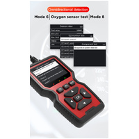 Black and Red OBD2 Scanner Car Diagnostic Tool - Engine Fault Code Reader thumbnail