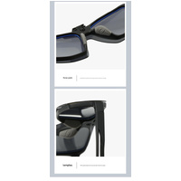 Brown Frame Gray Film Flip-Up Polarized Sports Sunglasses - Versatile Outdoor Cycling and Windproof Eyewear thumbnail