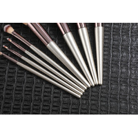 Beige 18-Piece Makeup Brush Set - Professional Synthetic Fiber Brushes with Wooden Handles for Flawless Beauty thumbnail