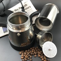 Electric Espresso Moka Coffee Maker 4Cups Stainless Steel Italian Classic AU STOCK thumbnail
