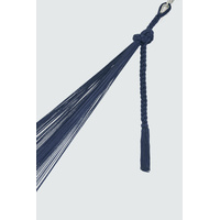 Outdoor undercover cotton Mayan Legacy hammock with hand crocheted tassels King Size Blue thumbnail
