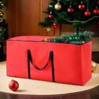Jingle Jollys Christmas Tree Storage Bag Fits Up to 8ft Tree Xmas Bag Red thumbnail