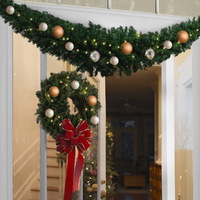 Jingle Jollys 2.4m Christmas Garland Xmas Decorations Green Wedding Party thumbnail