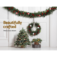 Jingle Jollys 2.7m Christmas Garland with Decorations Xmas Wedding Party thumbnail