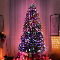 Jingle Jollys 2.4m Christmas Tree Optic Fibre LED Xmas tree Multi Colour thumbnail