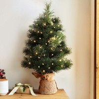 Jingle Jollys Tabletop Christmas Tree 60CM 8 Light Modes Timer Function thumbnail