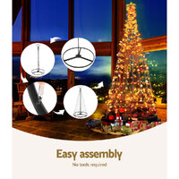3.6M Christmas Tree LED Solar Warm Jingle Jollys thumbnail