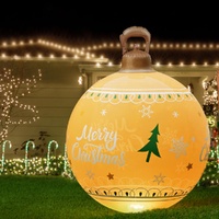 Jingle Jollys Christmas Inflatable Ball 60cm Led Illuminated Xmas Decoration thumbnail