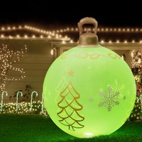 Jingle Jollys Christmas Inflatable Ball 60cm Led Illuminated Xmas Decoration thumbnail