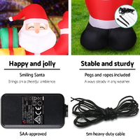 Jingle Jollys Christmas Inflatable Santa 2.4M Illuminated Decorations thumbnail