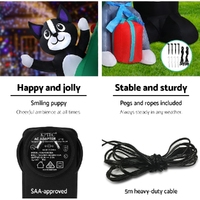 Jingle Jollys Christmas Inflatable Santa Tree 3M Illuminated Decorations thumbnail