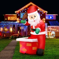 Jingle Jollys Christmas Inflatable Santa Illuminated Decorations thumbnail