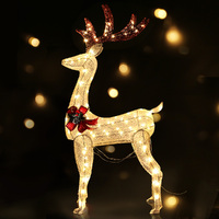 1.5M Christmas Lights Reindeer 100 LED Decorations Jingle Jollys thumbnail