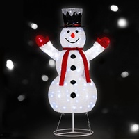 1.7M Christmas Lights 200 LED Fairy Light Snowman Decorations Jingle Jollys thumbnail