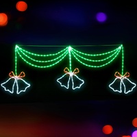 1.8M Christmas Lights 288 LED Bell Motif Light Decorations Jingle Jollys thumbnail