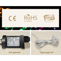 2.1M Christmas Lights 631 LED Train Motif Light Decorations Jingle Jollys thumbnail
