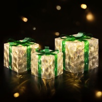 3 PCS Christmas Lights 70 LED Fairy Light Gift Box Jingle Jollys thumbnail