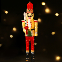Jingle Jollys Christmas Lights 170cm Nutcracker 180 LED Fairy Light Decorations thumbnail