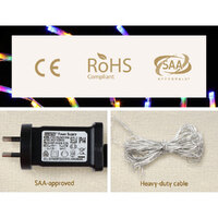 0.5M Christmas Lights 128 LED Spin Motif Light Decorations Jingle Jollys thumbnail