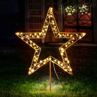 100 LED Christmas Lights Fairy Light Ground Star Garden Decoration Jingle Jollys thumbnail