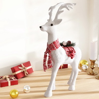 Jingle Jollys Christmas Reindeer 60cm Glitter Deer Ornaments Party Decorations thumbnail