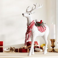 Jingle Jollys Christmas Reindeer 45cm Glitter Deer Ornaments Party Decorations thumbnail
