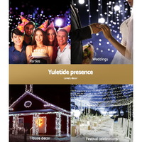 100M Christmas Lights String Fairy Light 500 LED Cool White Jingle Jollys thumbnail