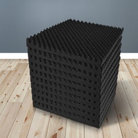 Alpha Acoustic Foam 20pcs 50x50x5cm Sound Absorption Proofing Panels Eggshell thumbnail