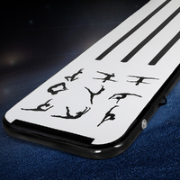 Everfit 3M Air Track Gymnastics Tumbling Mat Exercise Cheerleading Unique Black thumbnail
