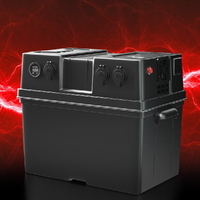 Giantz Battery Box 500W Inverter Deep Cycle Battery Portable Caravan Camping USB thumbnail