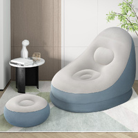 Bestway Inflatable Air Chair Seat Couch Lazy Sofa Lounge Ottoman Purple/Blue thumbnail