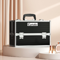 Embellir Portable Cosmetic Beauty Makeup Case- Black thumbnail