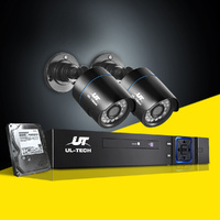 UL-tech CCTV Security System 4CH DVR 2 Cameras 1TB Hard Drive thumbnail