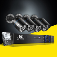 UL-tech CCTV Security System 4CH DVR 4 Cameras 2TB Hard Drive thumbnail