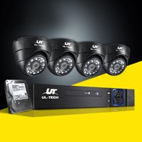 UL-tech CCTV Security System 4CH DVR 4 Cameras 2TB Hard Drive thumbnail
