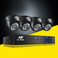 UL-tech CCTV Security System 4CH DVR 4 Cameras 1080p thumbnail