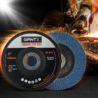 Giantz 100 PCS Zirconia Sanding Flap Disc 5" 125mm 80Grit Angle Grinding Wheel thumbnail