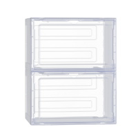 Artiss Shoe Box Rack DIY Set of 2 Stackable Magnetic Door thumbnail