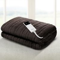 Giselle Bedding Electric Throw Blanket - Chocolate thumbnail